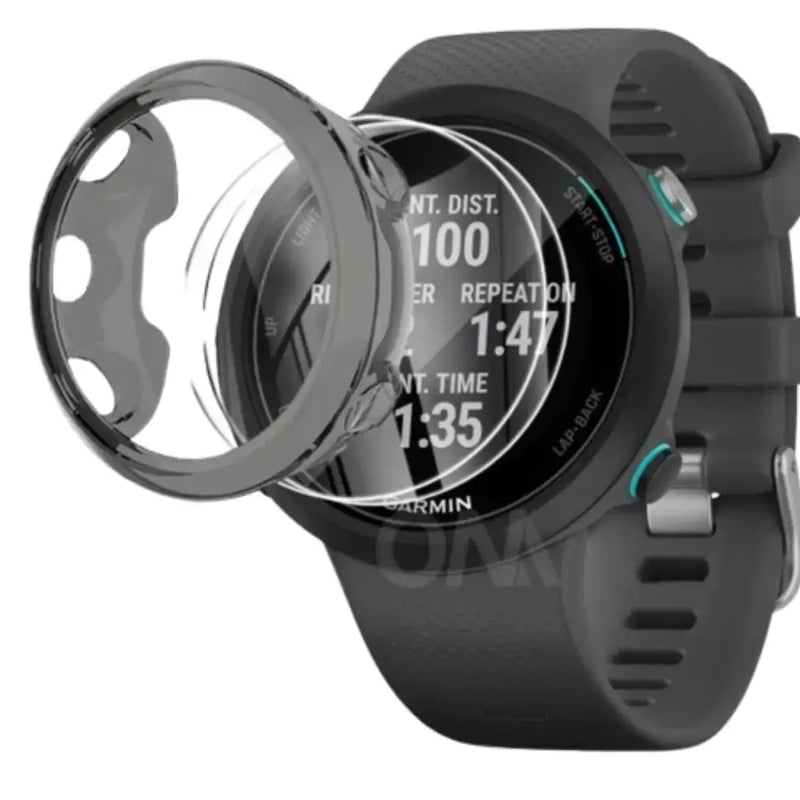 Habicare Watch case Protective Case for Garmin Swim (Black) Protective Case for Garmin Swim (Black)
