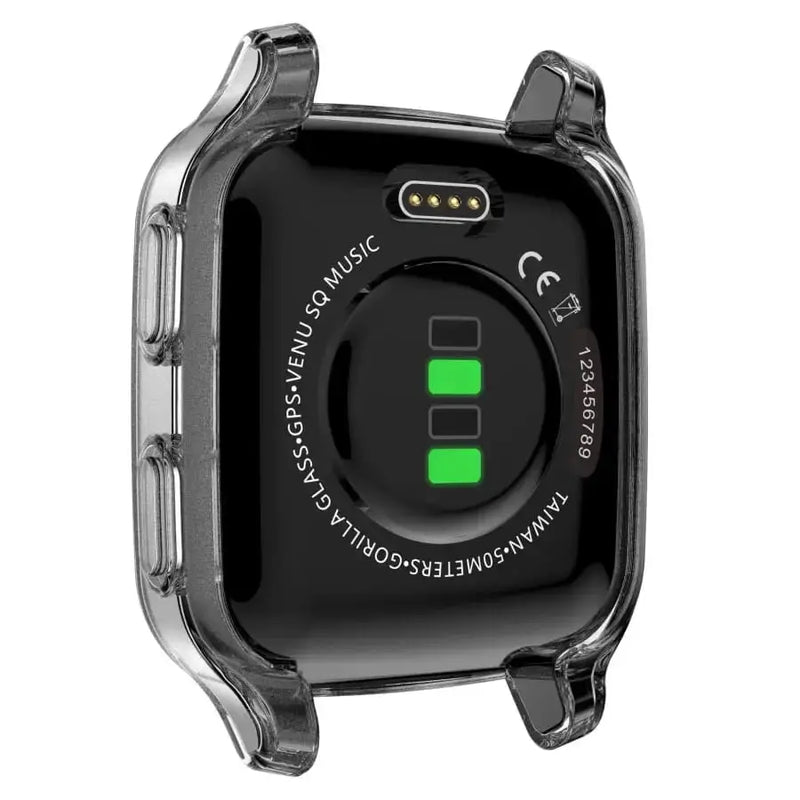 Habicare Watch case Protective Case for Garmin Venu Sq Series (Clear) Protective Case for Garmin Venu Sq Series (Clear)