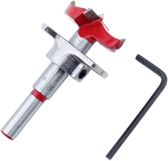 35mm Door Hinge Hole Saw Cutter Concealed Hinge Jig with Forstner Bits Positioner – view 3