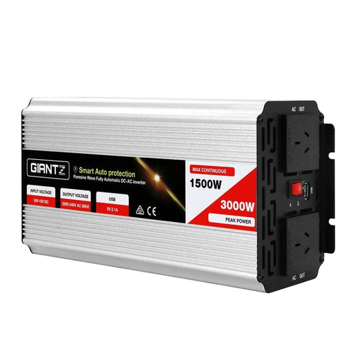 Giantz 1500W Puresine Wave DC-AC Power Inverter – view 1