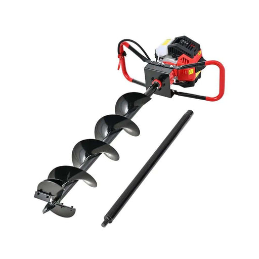 Giantz 65CC Post Hole Digger 200mm Petrol Drill Auger Extension Bits – view 1