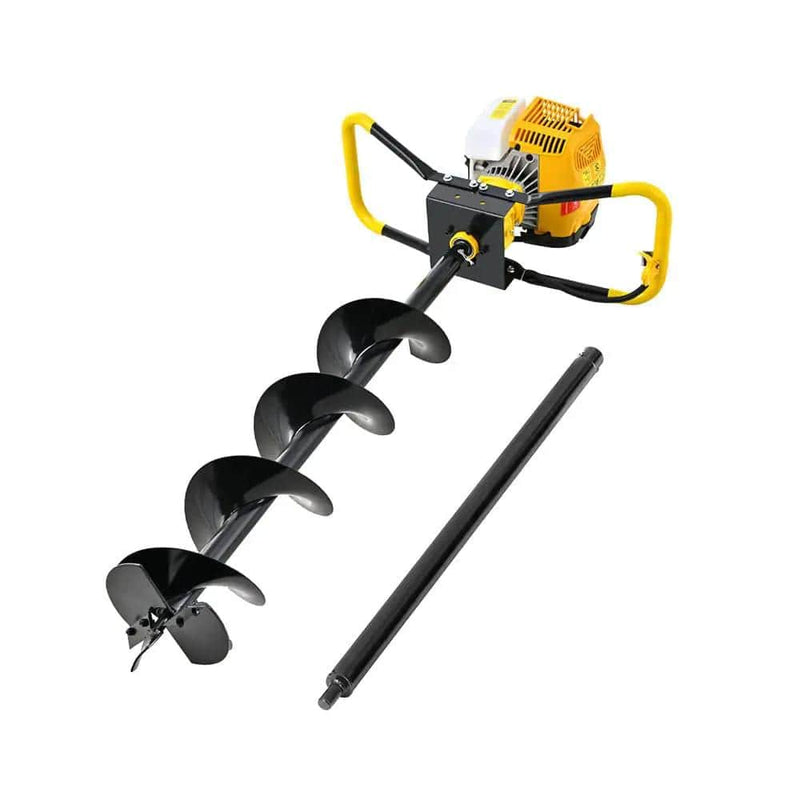Giantz 74CC Post Hole Digger 200mm Petrol Drill Auger Extension Bits – view 1