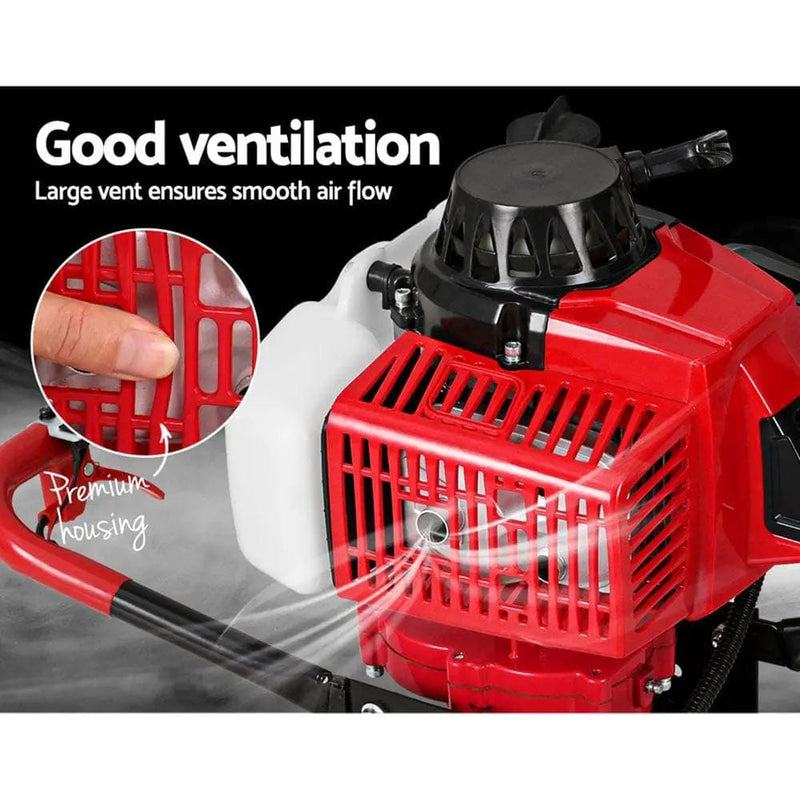 Giantz 80CC Petrol Post Hole Digger Motor Only Engine Red – view 5