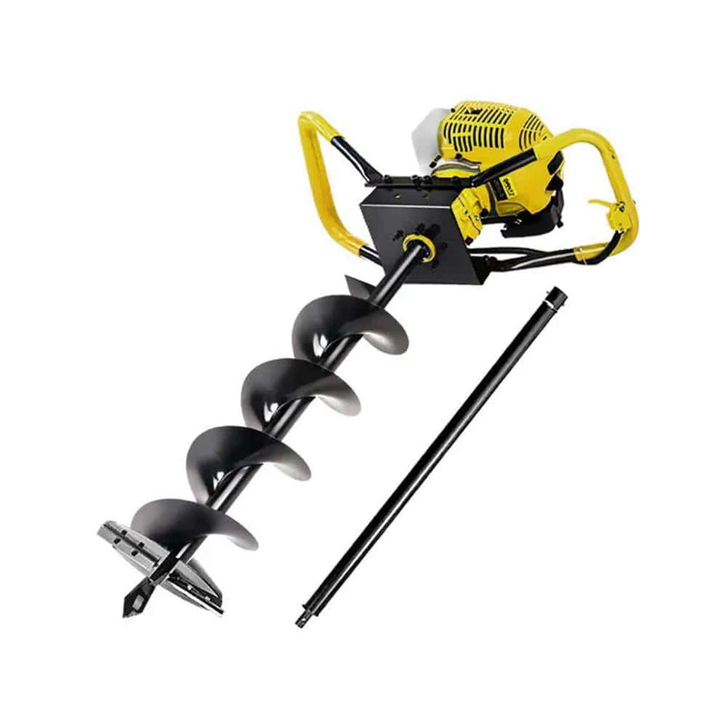 Giantz 80CC Post Hole Digger 200mm Petrol Drill Auger Extension Bits – view 1