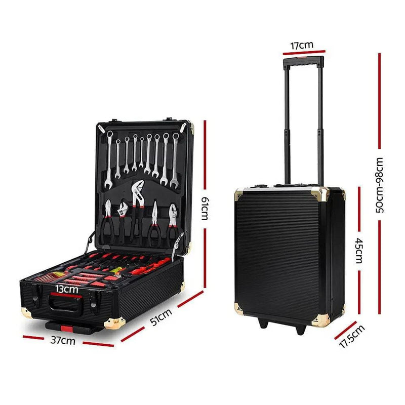 Giantz 816pcs Tool Kit Trolley Case Mechanics Box Toolbox Portable DIY Set – view 2