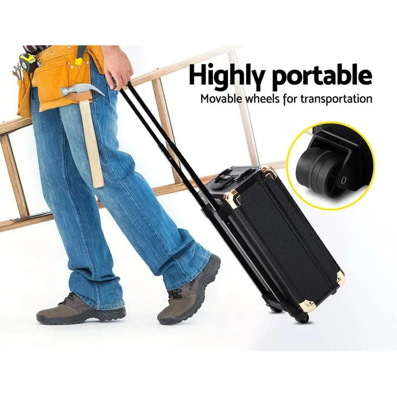 Giantz 816pcs Tool Kit Trolley Case Mechanics Box Toolbox Portable DIY Set – view 5