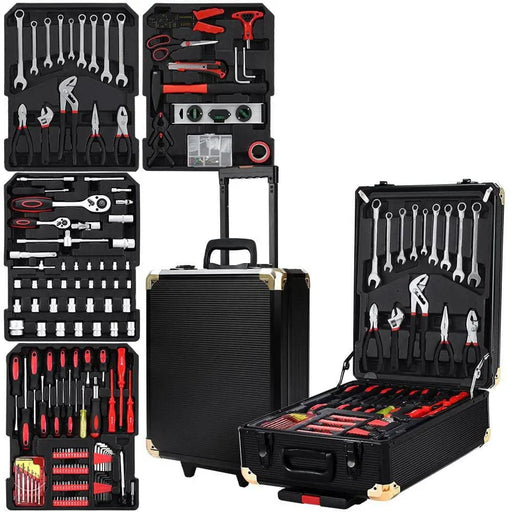 Giantz 816pcs Tool Kit Trolley Case Mechanics Box Toolbox Portable DIY Set – view 1