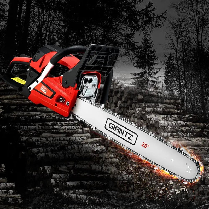 Giantz Chainsaw Petrol 52CC 20" Bar Commercial E-Start Pruning Chain Saw – view 8
