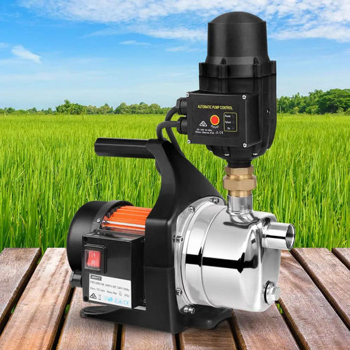 Giantz Garden Water Pump 1500W High Pressure Tank Rain Farm Irrigation Black – view 1