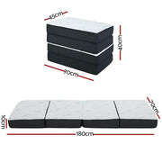 SportZone.co.nz Furniture > Mattresses Giselle Bedding Foldable Mattress Folding Foam Sofa Bed Mat Bamboo Giselle Bedding Foldable Mattress Folding Foam Sofa Bed Mat Bamboo