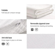 Giselle Bedding Memory Foam Mattress Topper 8cm Double – view 6