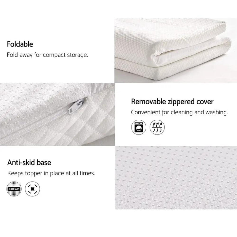 Giselle Bedding Memory Foam Mattress Topper 8cm Double – view 6