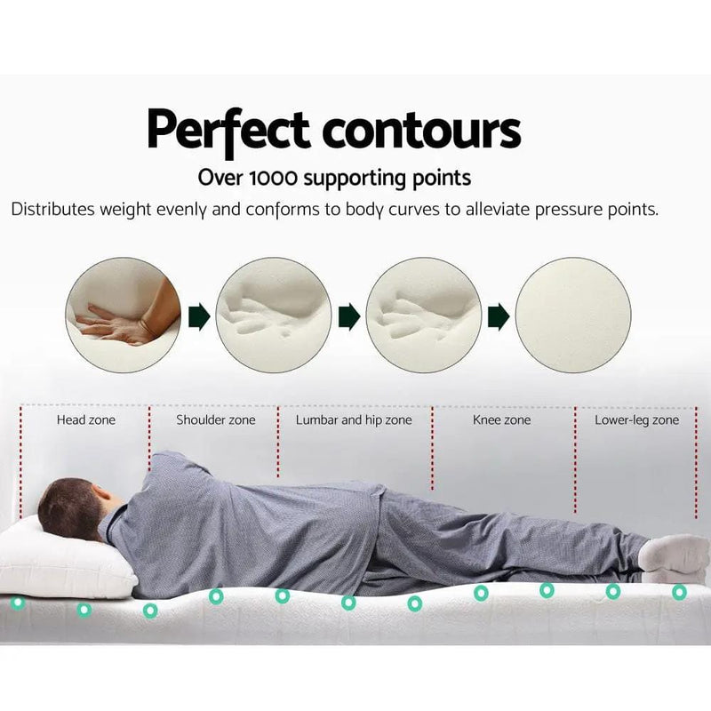 Giselle Bedding Memory Foam Mattress Topper 8cm Double – view 4