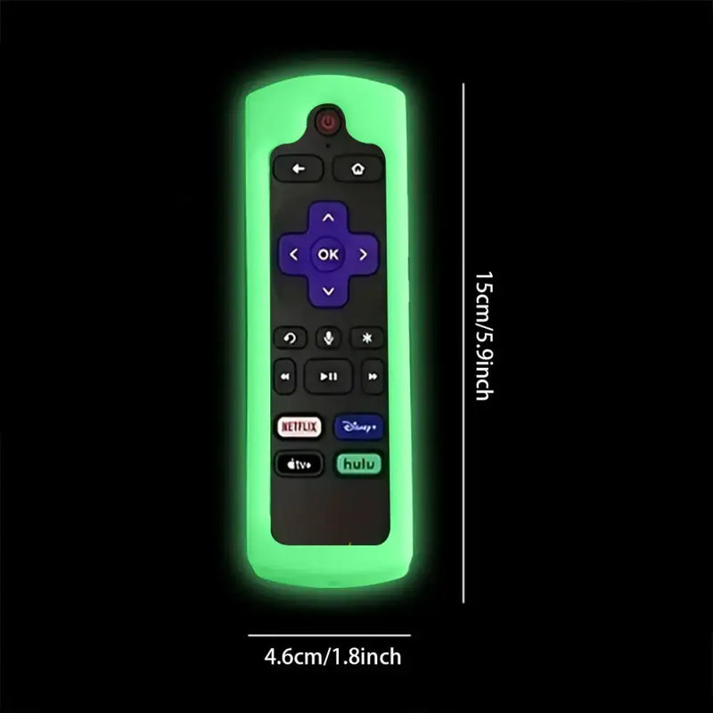 Habicare Glow-in-the-Dark Silicone Remote Control Cover with Lanyard Glow-in-the-Dark Silicone Remote Control Cover with Lanyard