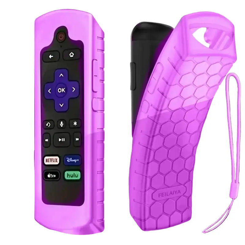 Habicare Glow-in-the-Dark Silicone Remote Control Cover with Lanyard Glow-in-the-Dark Silicone Remote Control Cover with Lanyard