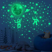 9eight5 3D Puzzle Glow in the Dark Space Themed Decals Glow in the Dark Space Themed Decals