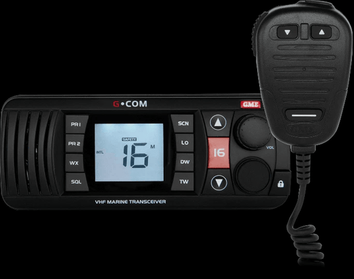 GME GX700B VHF Marine Radio Black, IPX7 Waterproof, Rugged And Compact For Offshore Boaters