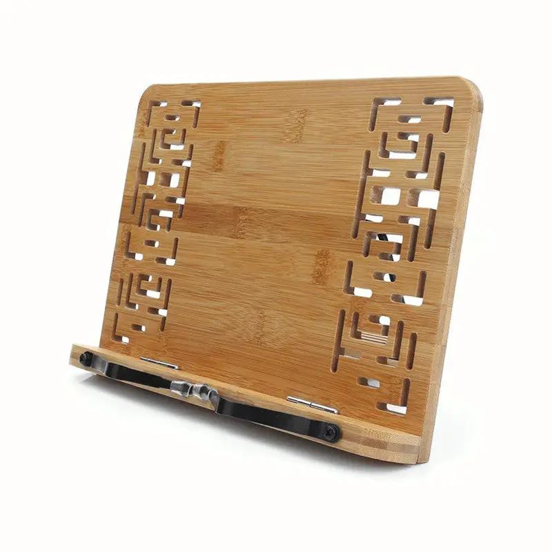 Bamboo Tablet iPad Cookbook Stand Holder Rack – view 1