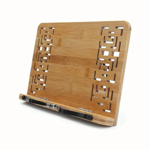 Bamboo Tablet iPad Cookbook Stand Holder Rack – view 1