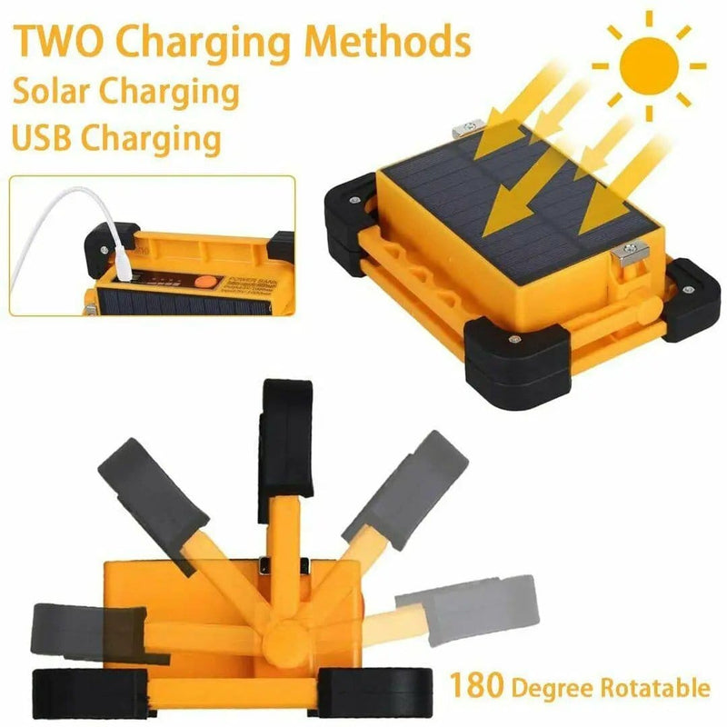 salelink.co.nz Unbranded Solar LED Work Light Flood Lamp Solar LED Work Light Flood Lamp | Action Outdoors NZ