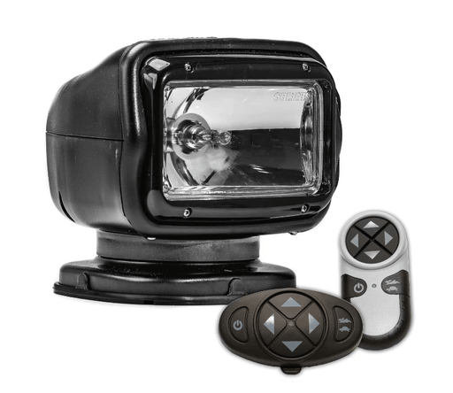 Golight GT Halogen Spotlight Dual Wireless Remotes Long Range Black For Marine Offroad And Industrial Use