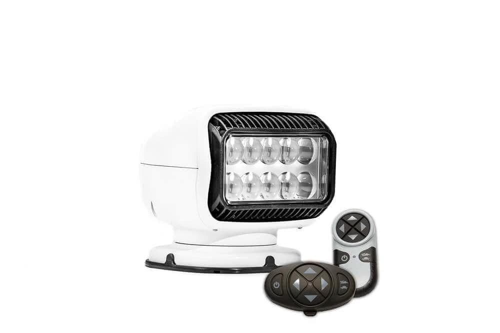 Golight GT LED Spotlight With Dual Wireless Remotes White Finish For Rugged Work Trucks Boats And ATVs