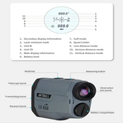 Habicare SS Golf Laser Range Finder – Slope & Pin Distance Golf Laser Range Finder – Slope & Pin Distance