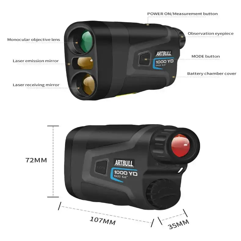 Habicare SS Golf Laser Range Finder – Slope & Pin Distance Golf Laser Range Finder – Slope & Pin Distance