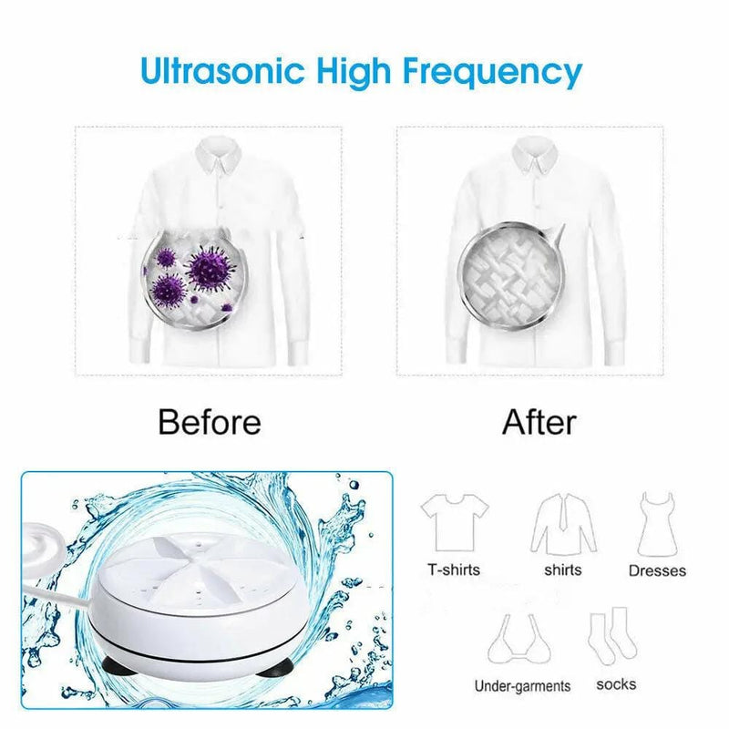 Mini Washing Machine Ultrasonic Turbine Washing Machine – view 5