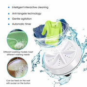 Mini Washing Machine Ultrasonic Turbine Washing Machine – view 6