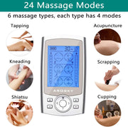 TENS Machine with 24 Massage Modes & 10 Pads – view 4