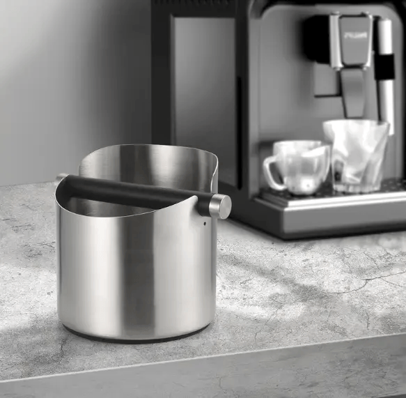 Coffee Knock Box Espresso Grinds Waste Container Tamper Bin Stainless Steel – view 7