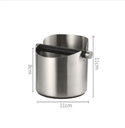 Coffee Knock Box Espresso Grinds Waste Container Tamper Bin Stainless Steel – view 3