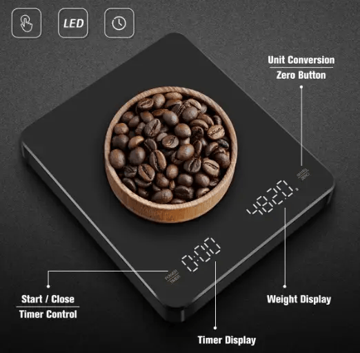 salelink.co.nz Unbranded Coffee Scale 3000g/0.1g Coffee Scale 3000g/0.1g | Action Outdoors NZ