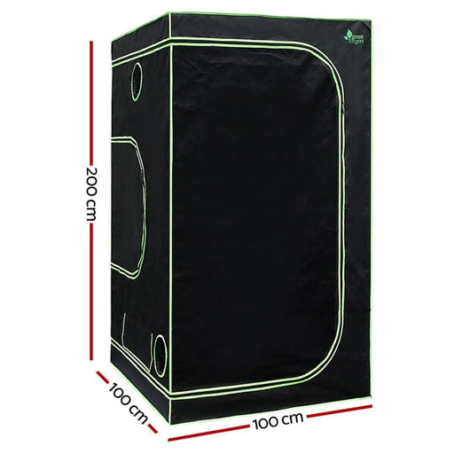 Green Fingers Grow Tent 100x100x200CM Hydroponics Kit Indoor Plant Room System – view 2