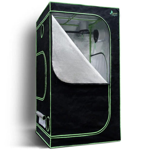 Green Fingers Grow Tent 100x100x200CM Hydroponics Kit Indoor Plant Room System – view 1