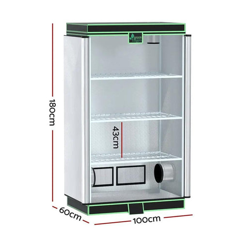 Green Fingers Grow Tent 100x60x180cm 4 Tiers Kits Hydroponics Indoor Grow System – view 2