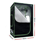 Greenfingers Grow Tent 900x90x180CM 1680D Hydroponics Kit Indoor Plant Room System – view 2