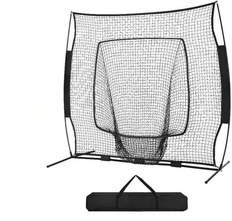 213x213cm Baseball Backstop Softball Practice Net with Carry Bag – view 5