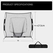 213x213cm Baseball Backstop Softball Practice Net with Carry Bag – view 4