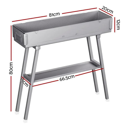 Grillz BBQ Grill Charcoal Smoker Barbecue Portable – view 2