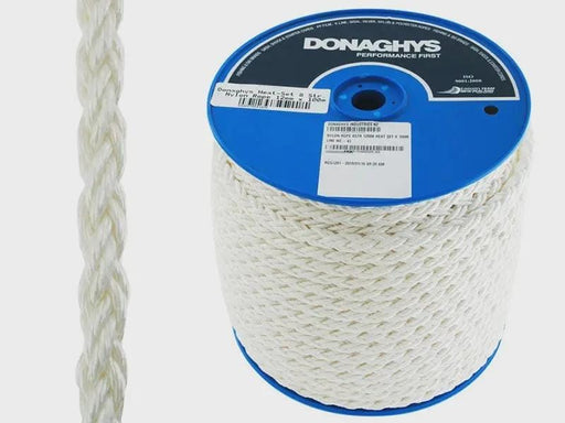 Donaghys Donaghys Rope 12mm x 100 metre Nylon Rope 8 Strand Heatset 12mm Nylon Rope 100m 8 Strand Heatset Donaghys