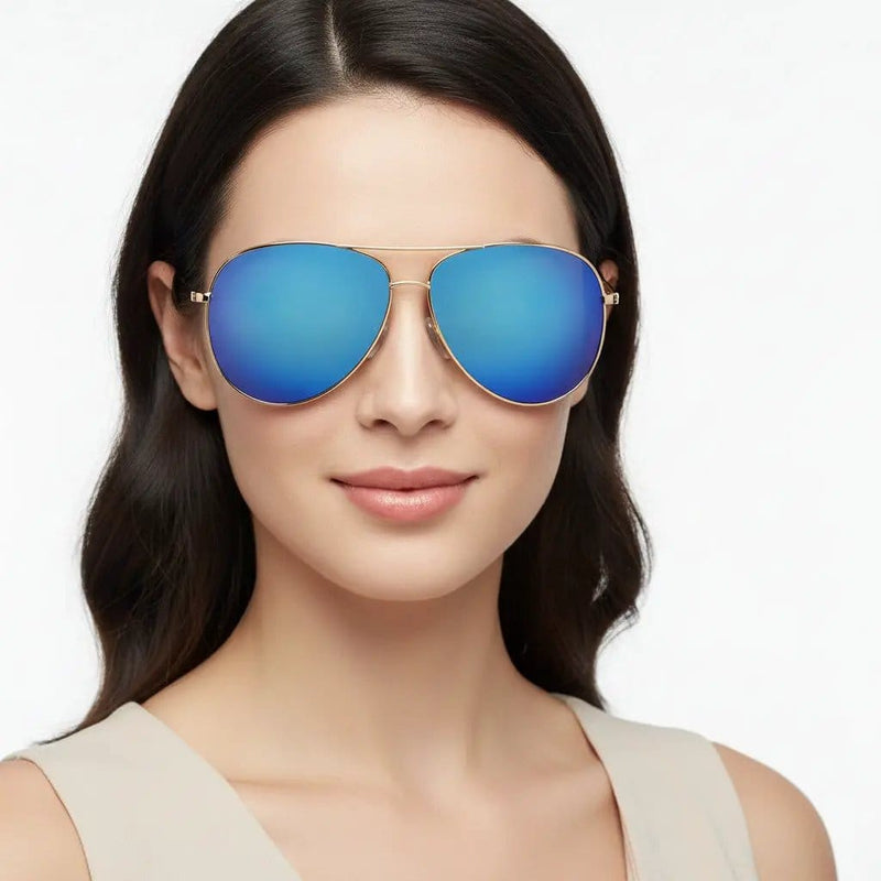 dealonline.co.nz dealonlinenz Polarized Blue Mirrored Lens Sunglasses 1528C3 Polarized Blue Mirrored Sunglasses UV Protection