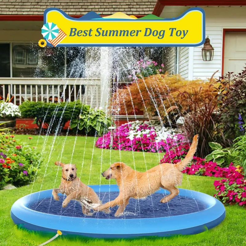 Pet Dog Kids Sprinkler Splash Pad Mat 100cm – view 4