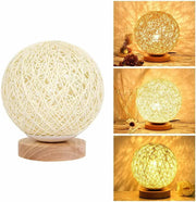 Rattan LED Table Desk Bedside Night Light Lamp 15cm – view 1