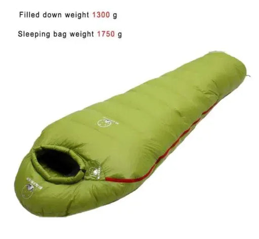 Goose Down Warm Sleeping Bag - Lightweight Insulated Camping Bag | Single – view 1