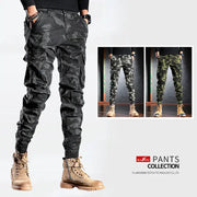 Men's Oversized Camouflage Cargo Pants - Multi-Pocket Outdoor Trousers – view 18