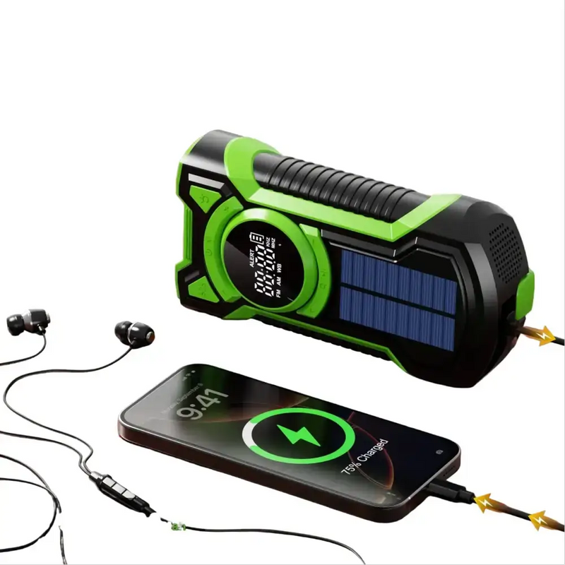 Habicare SS Hand Crank Solar Emergency Radio with Bluetooth 5.3 Hand Crank Solar Emergency Radio with Bluetooth 5.3