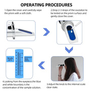 Handheld 0–40% Sugar & 0–25% Alcohol Refractometer (available with or without box) – view 6