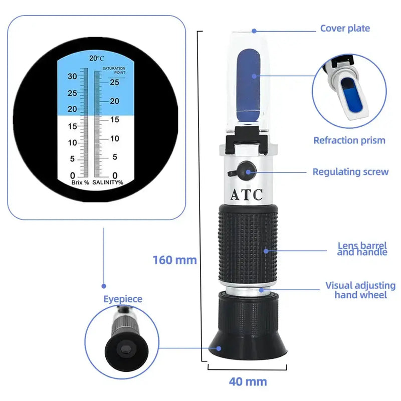 Handheld 2-in-1 Refractometer (available in with or without box) – view 7